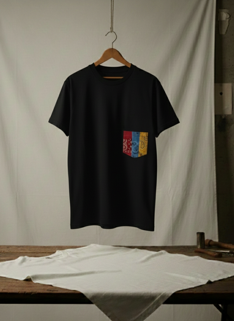 "Vintage Bandana Fragment" Tee